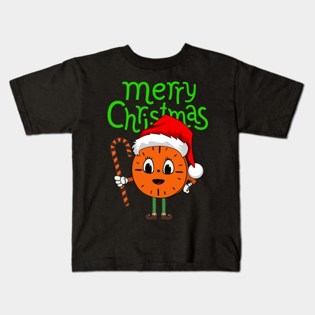 Miss Minutes' Merry Christmas Kids T-Shirt by LopGraphiX